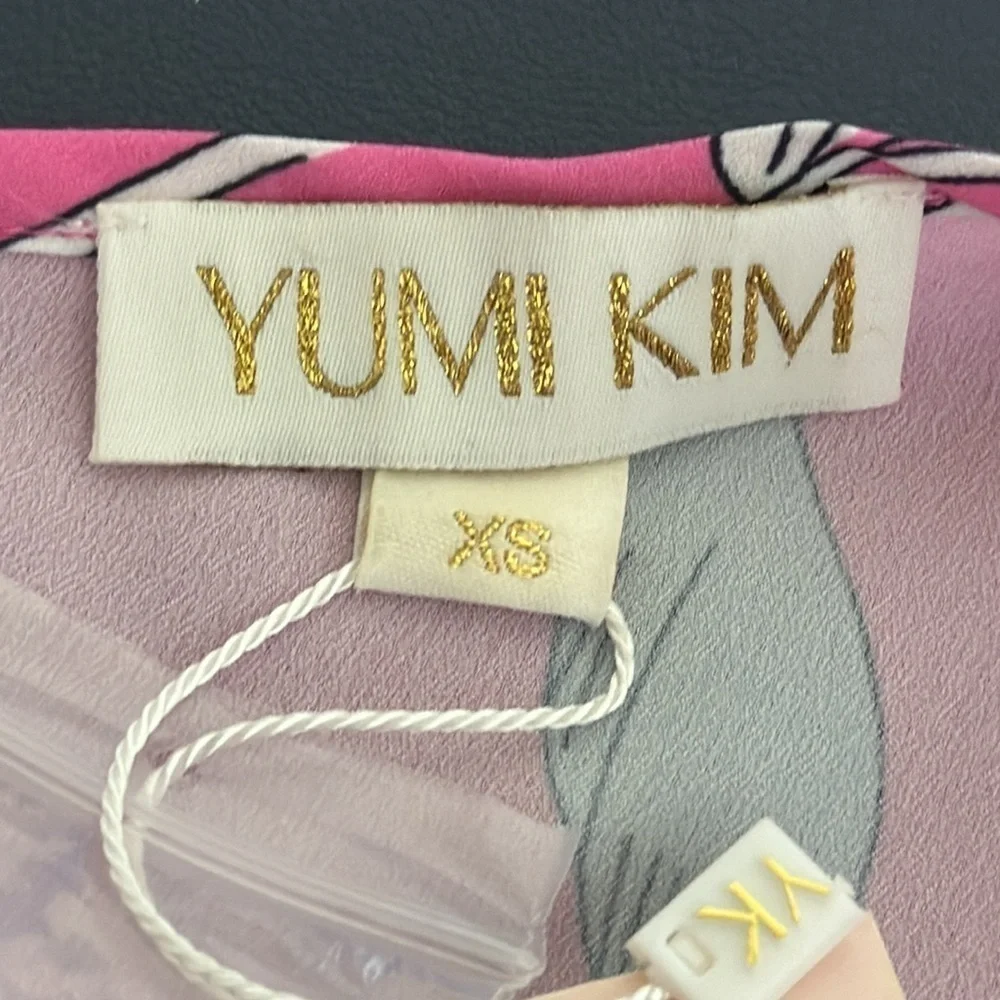 Yumi Kim Mini Dress Women’s Size XS‎ Eastern Garden Pink Floral One Shoulder NWT - Picture 11 of 15